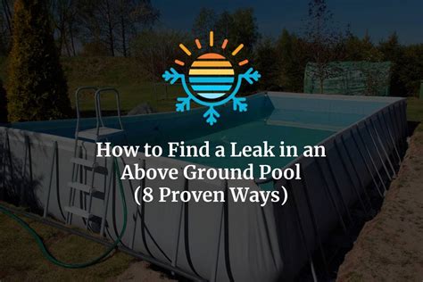 most common above ground pool leaks|Finding and Fixing Leaks in Above Ground Pools